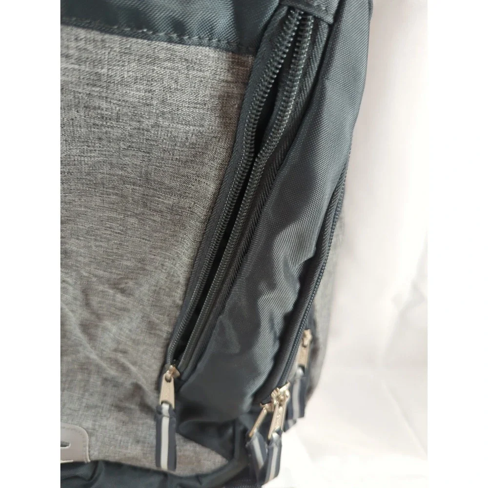 Eastsport Expandable Backpack Unisex Gray And Black